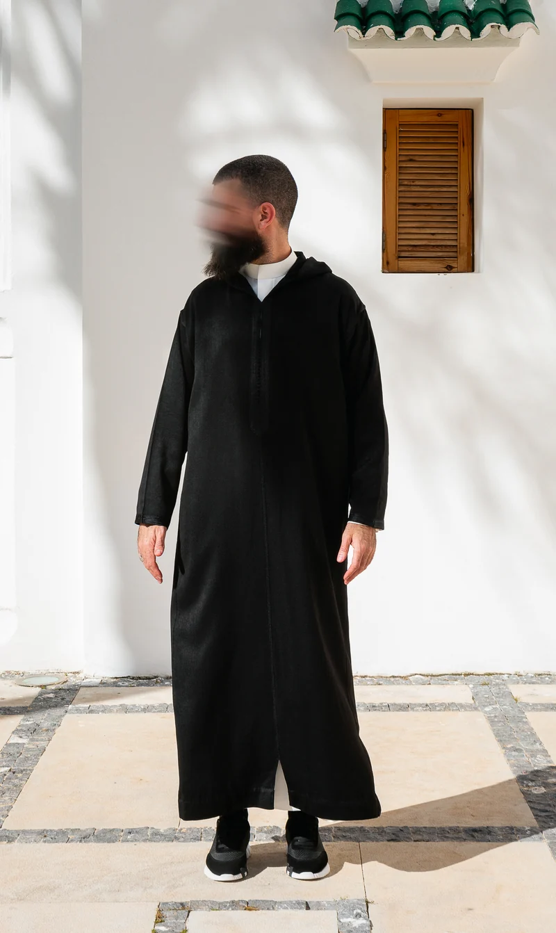Djellaba Anouar - Schwarz