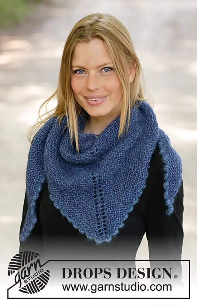 Dreieckstuch Midnight Hour (Strickset)
