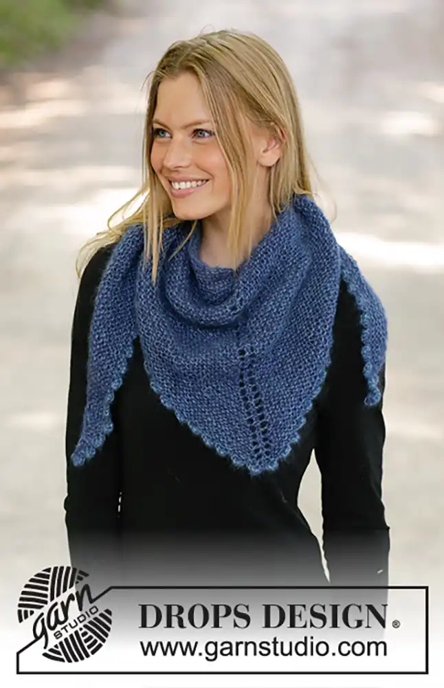 Dreieckstuch Midnight Hour (Strickset)