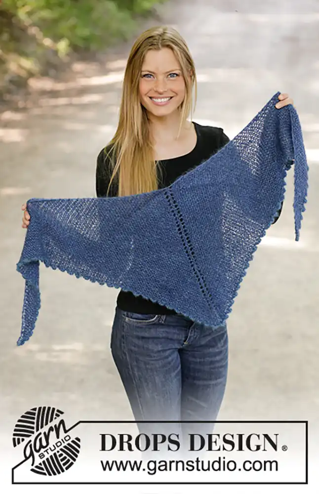 Dreieckstuch Midnight Hour (Strickset)