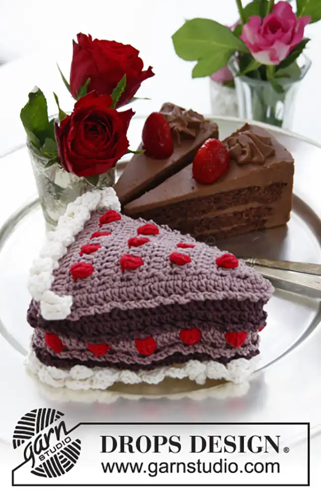 Tortenstück Black Forest (Häkelset)
