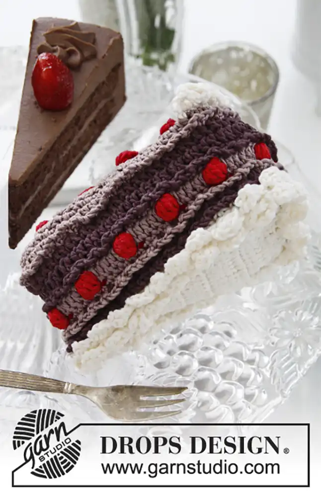 Tortenstück Black Forest (Häkelset)