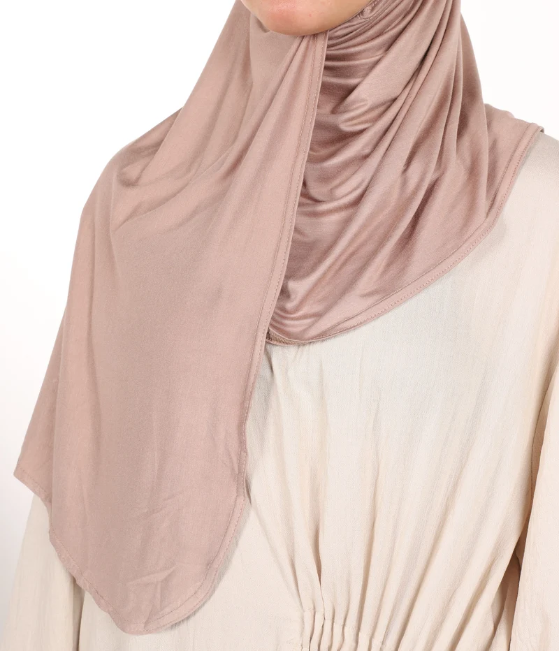 Viskose Instant Hijaab FNR – Wüstentaupe