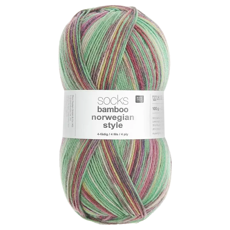 Socks Bamboo Norwegian Style 4-fach Sockenwolle