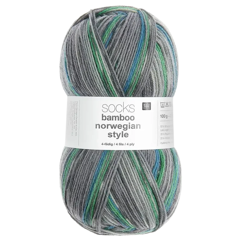 Socks Bamboo Norwegian Style 4-fach Sockenwolle