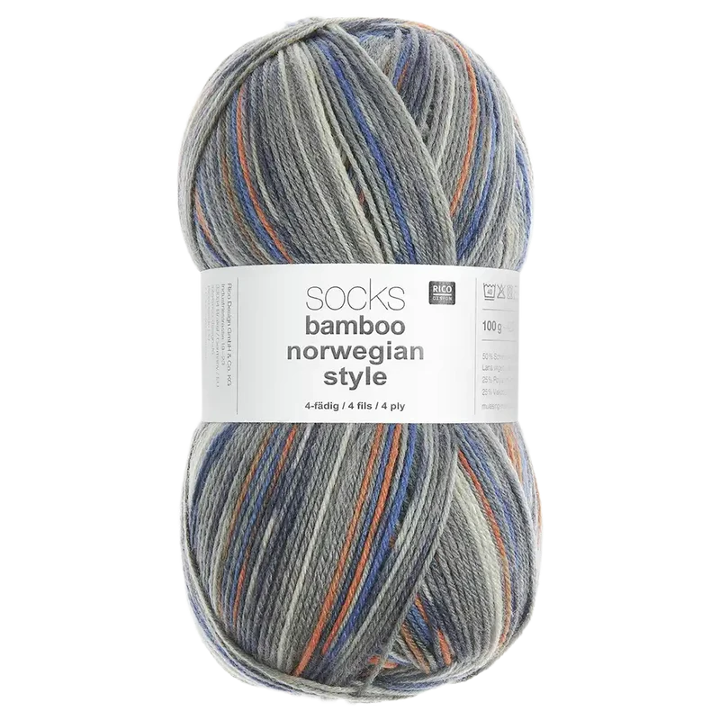 Socks Bamboo Norwegian Style 4-fach Sockenwolle