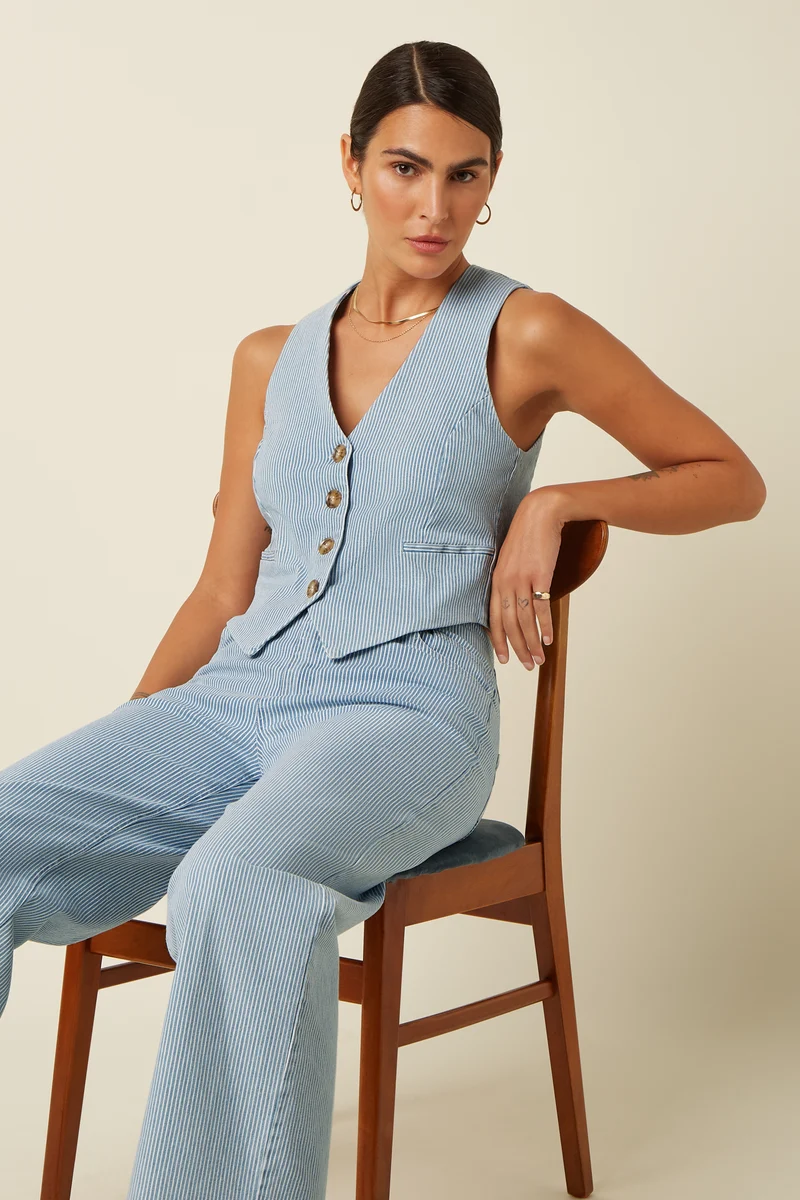Beatriz Pants Corner Stripe