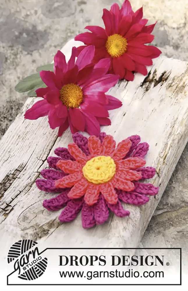 Blüte Dahlie (Häkelset)