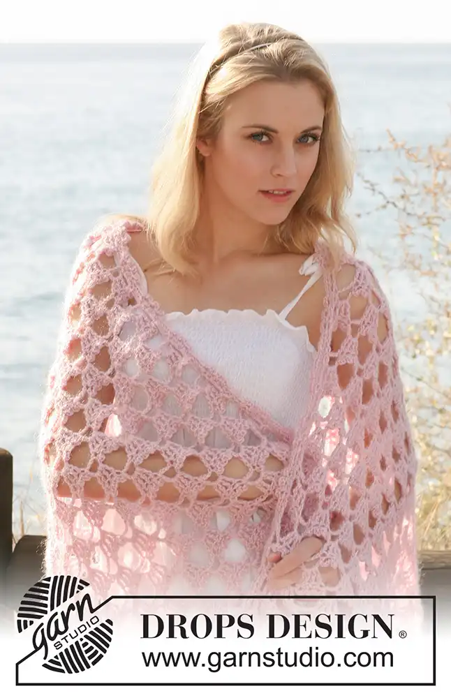 Stola Pink Perfection (Häkelset)