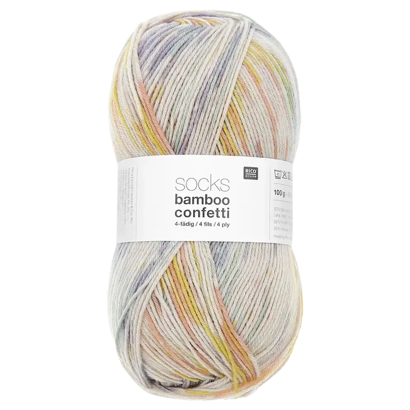 Socks Bamboo Confetti 4-fach Sockenwolle