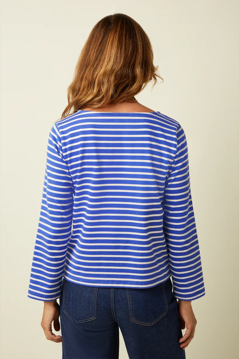 Boatneck Top Britney Stripe