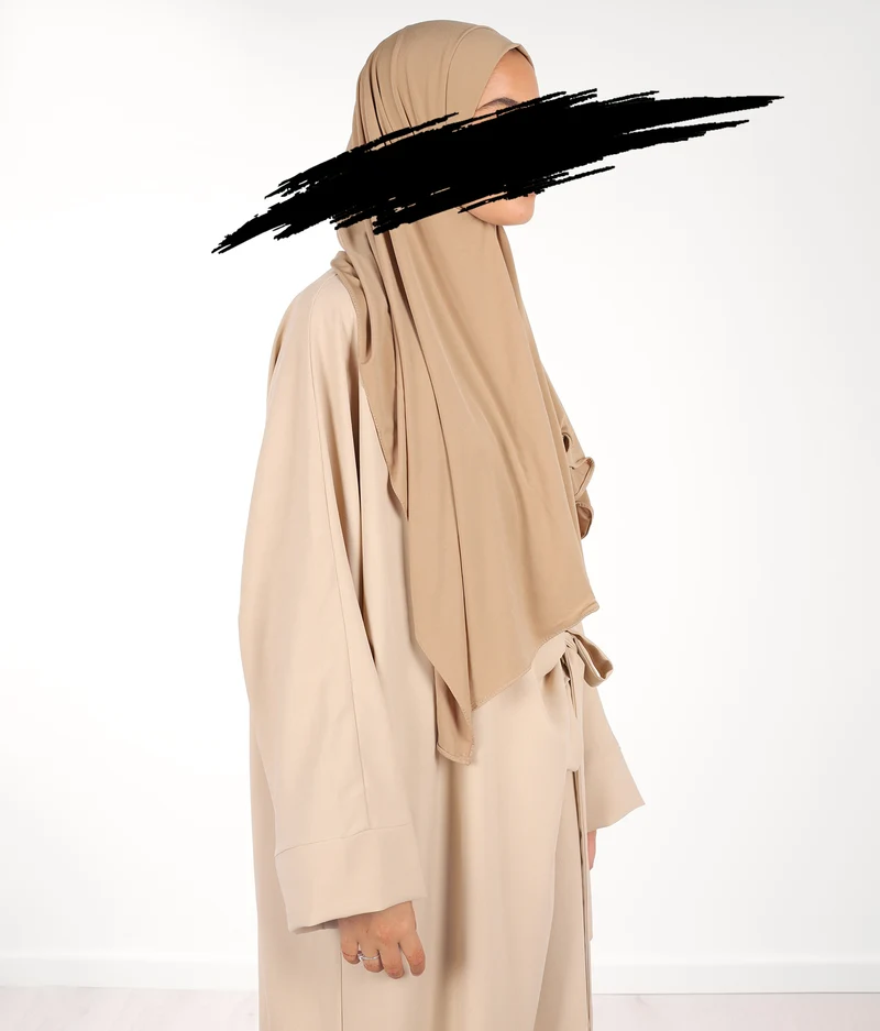 Prem. Jersey Schal UsW 75*200 - Helles Taupe