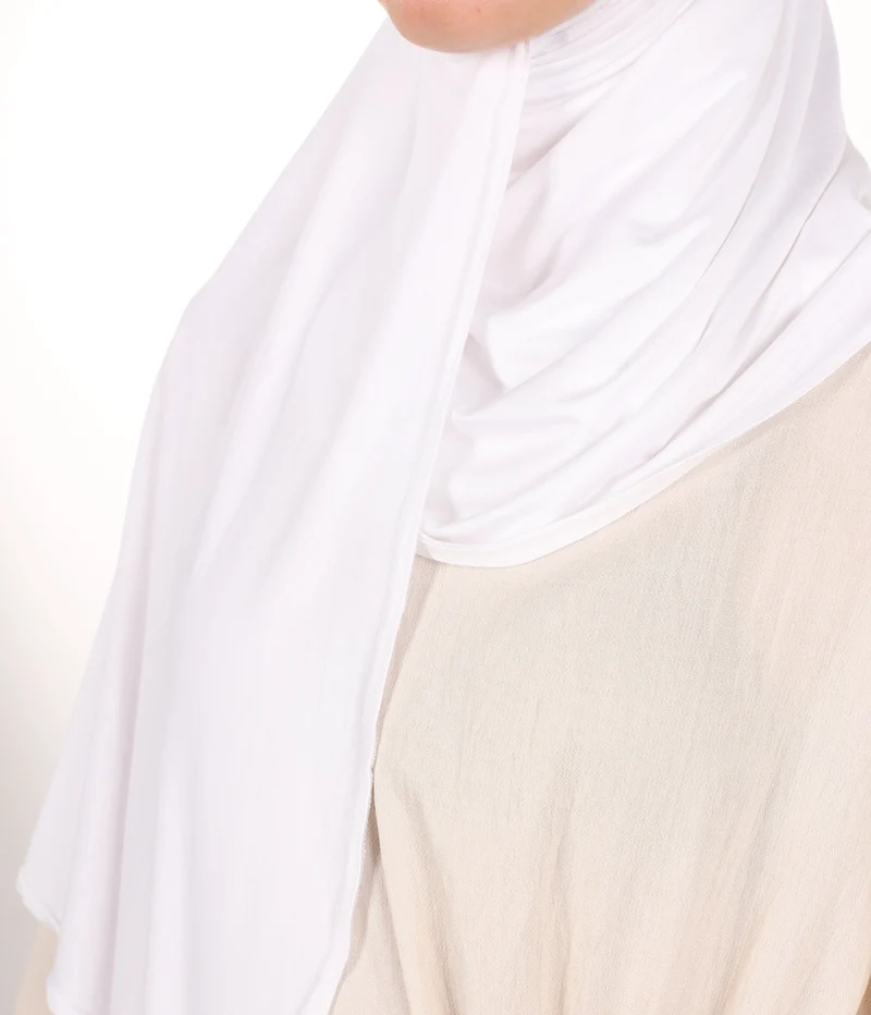 Viskose Instant Hijaab FNR – Weiß