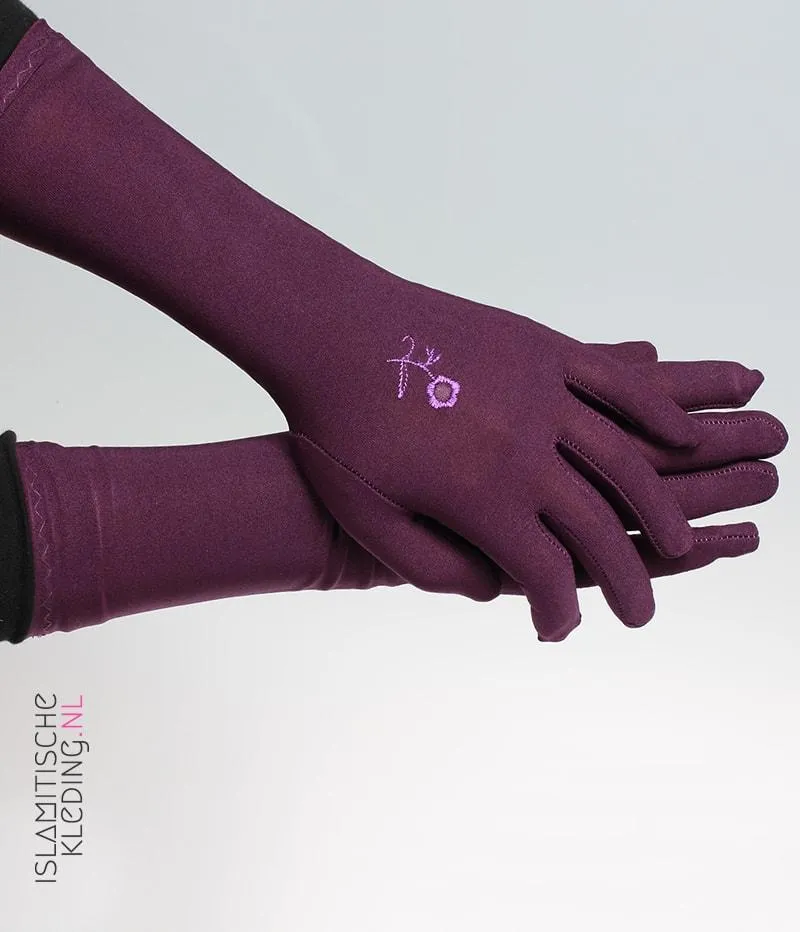 Handschuhe Dunkelviolett