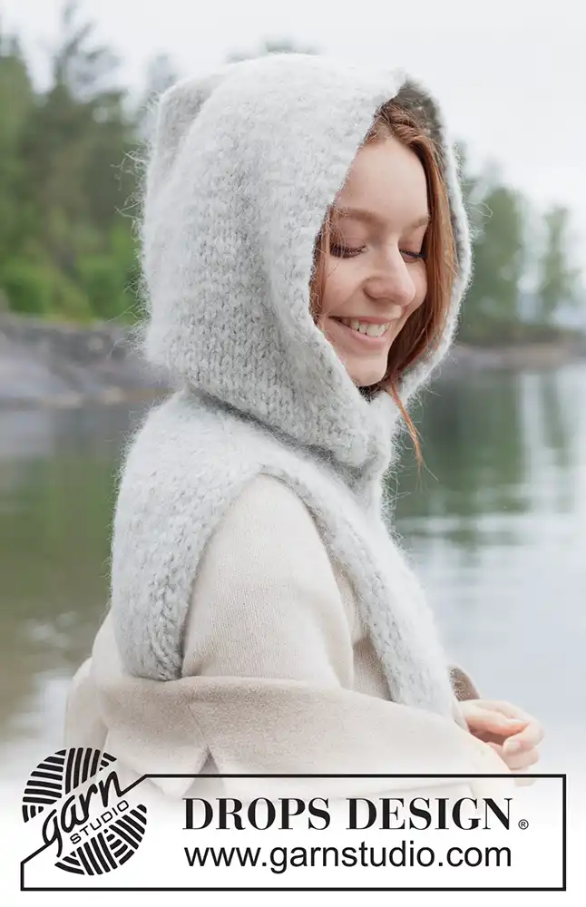 Kragenschal Quiet Storm Hood (Strickset)