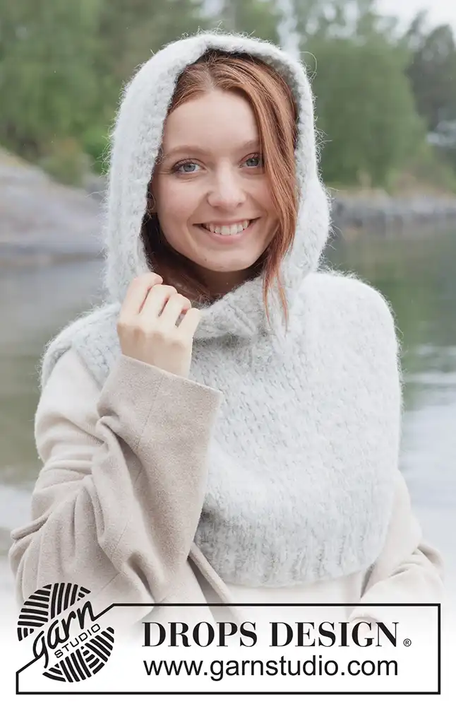 Kragenschal Quiet Storm Hood (Strickset)