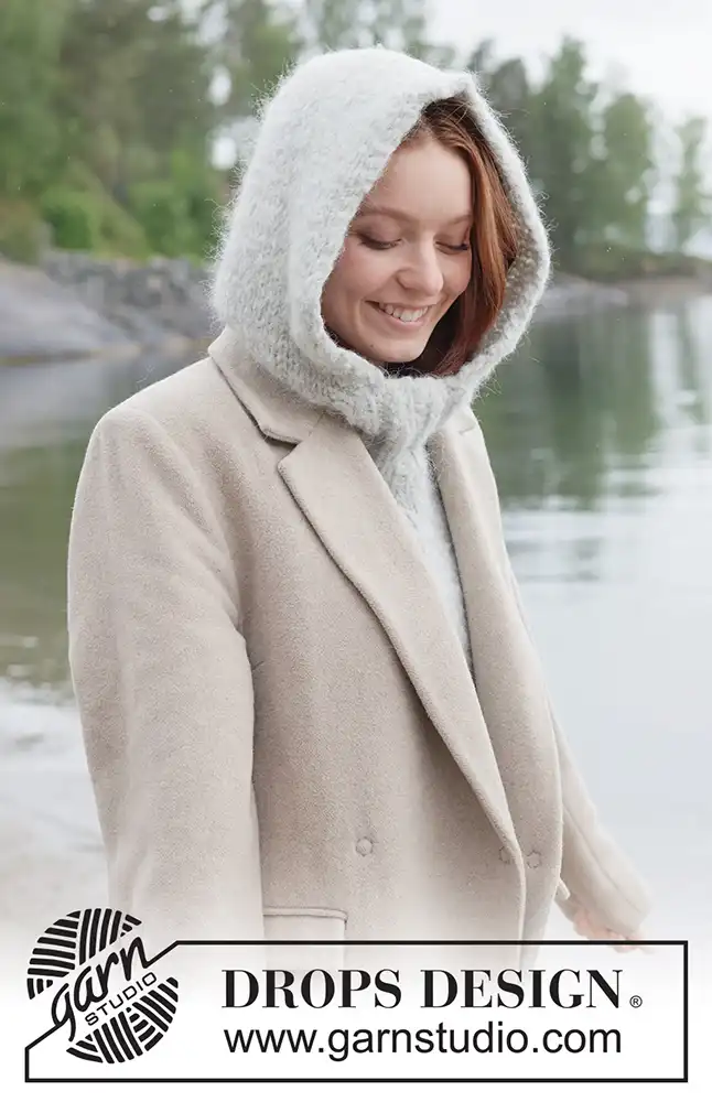 Kragenschal Quiet Storm Hood (Strickset)