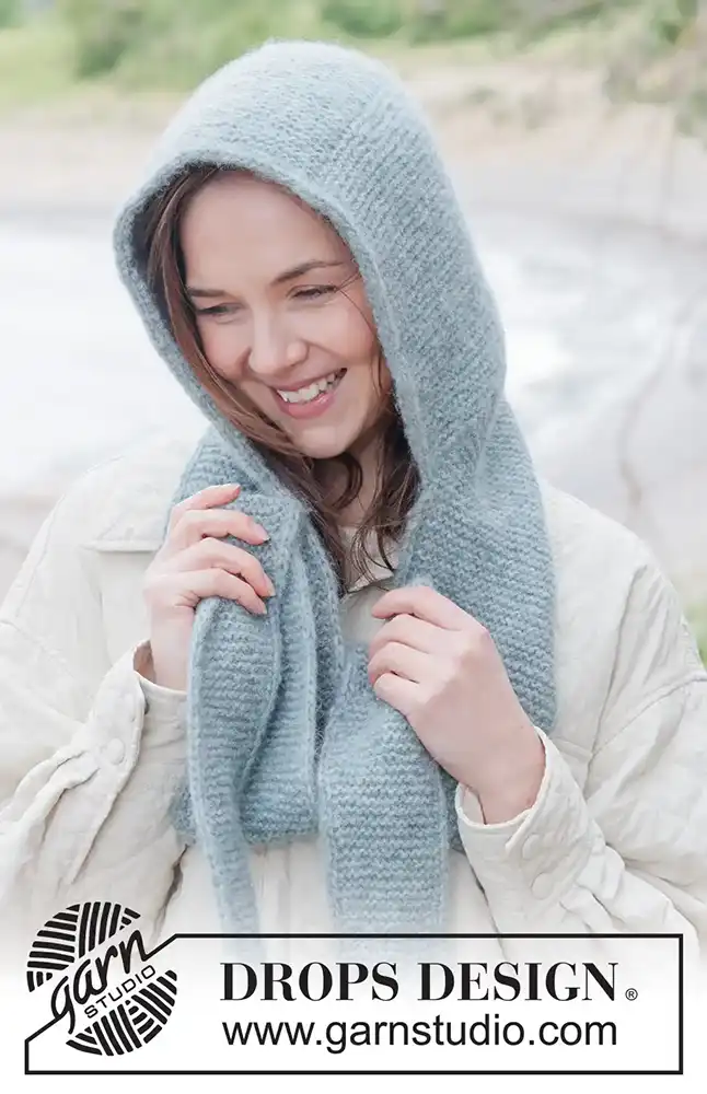 Kapuzenschal Misty Fjord Hood (Strickset)