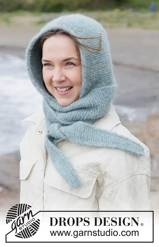 Kapuzenschal Misty Fjord Hood (Strickset)