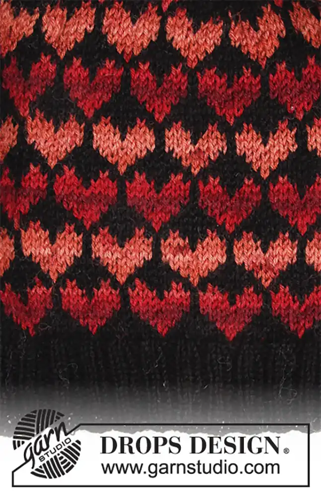 Mütze & Handschuhe Queen of Hearts (Strickset)