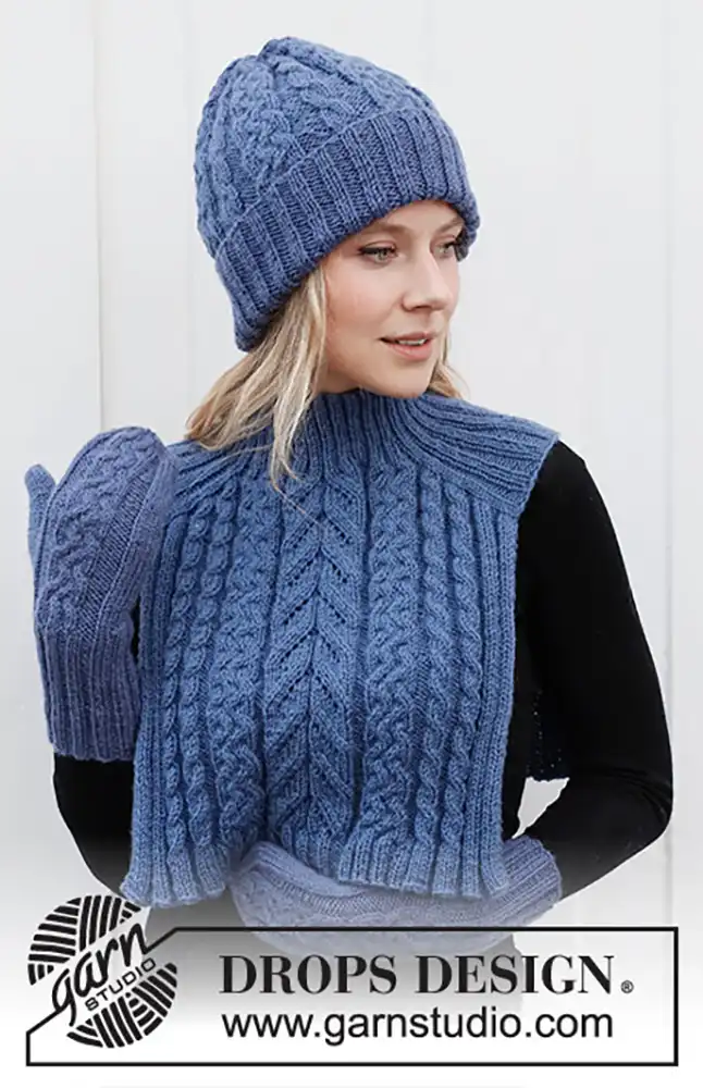 Mütze, Schal & Handschuhe Cool Cables Set (Strickset)