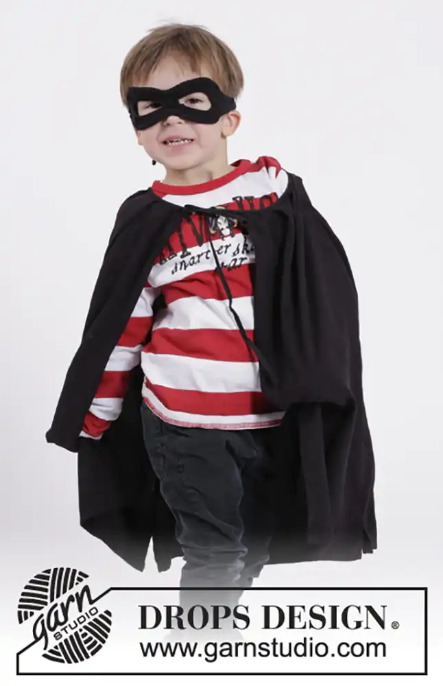 Faschingskostüm Maske Little Zorro (Häkelset)