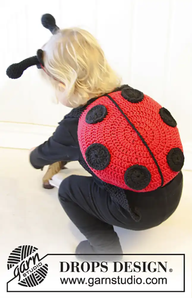 Faschingskostüm Marienkäfer Ladybug In Training (Häkelset)