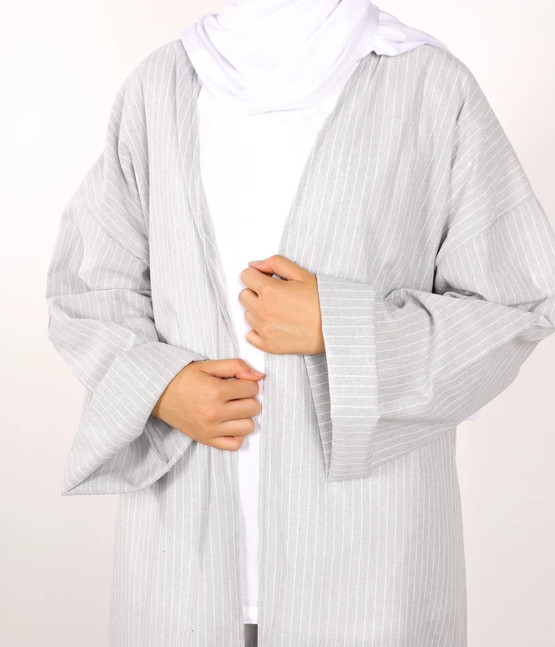 Kimono Twinset Safwa - Hellgrau