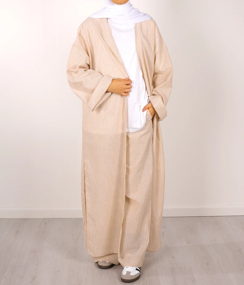 Kimono Twinset Safwa - Beige