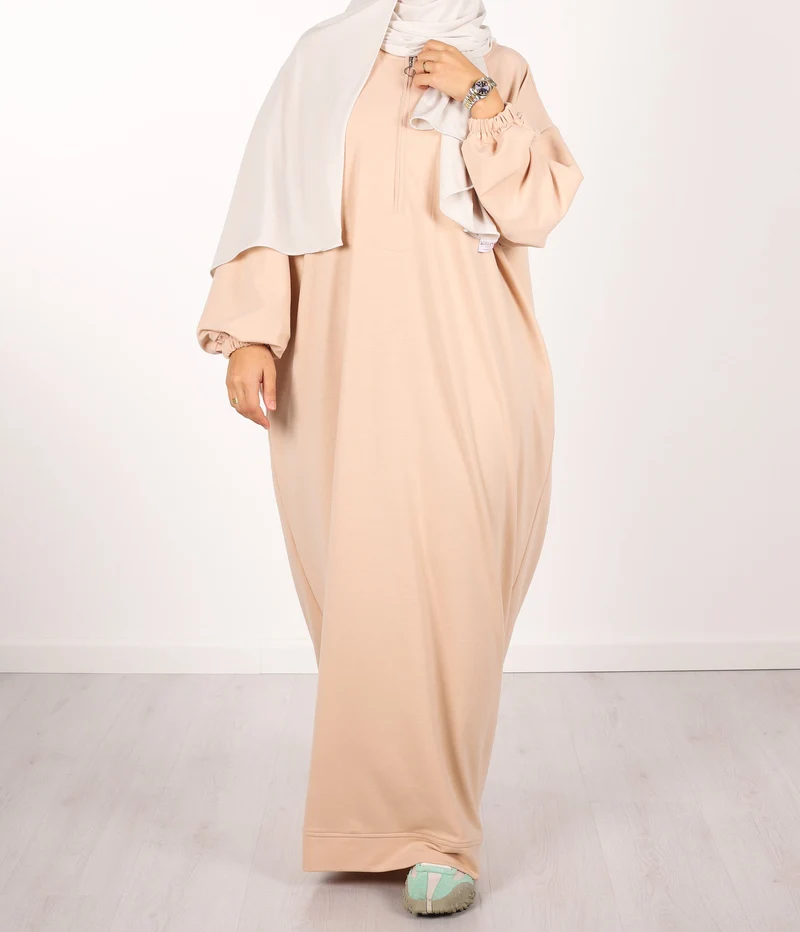 Langer Mahi-Pullover - Puder
