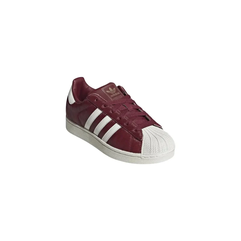 Adidas Originals Damen Leder-Slipper Sneakers Bordeaux