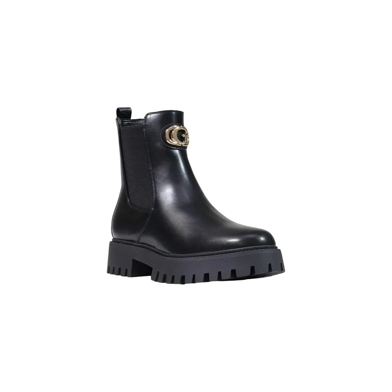 Guess Frauen Boots Schwarzer Polyurethan-Kautschuk FIDA