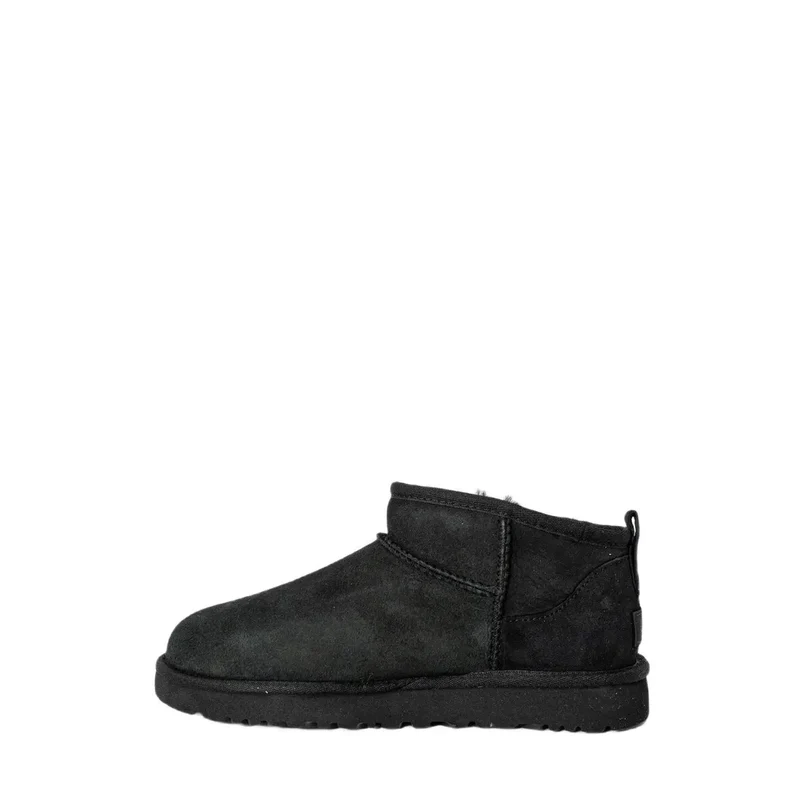 Ugg Damen Leder Boots Black Classic Ultra Mini