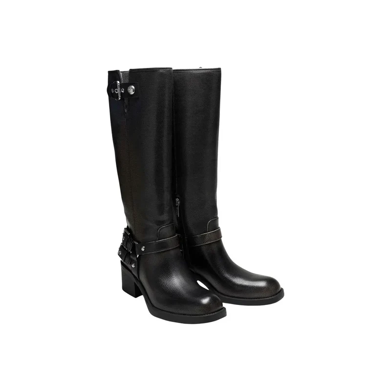 Guess Frauen Boots Schwarze Polyurethan-Winterschuhe