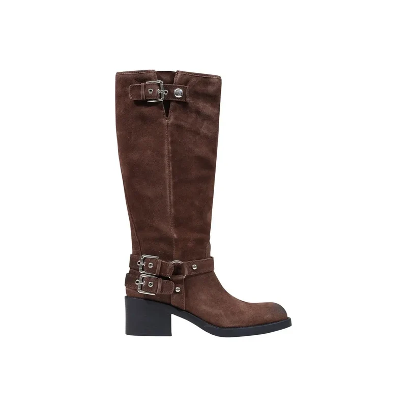 Guess Frauen Boots Schwarze Polyurethan-Winterschuhe