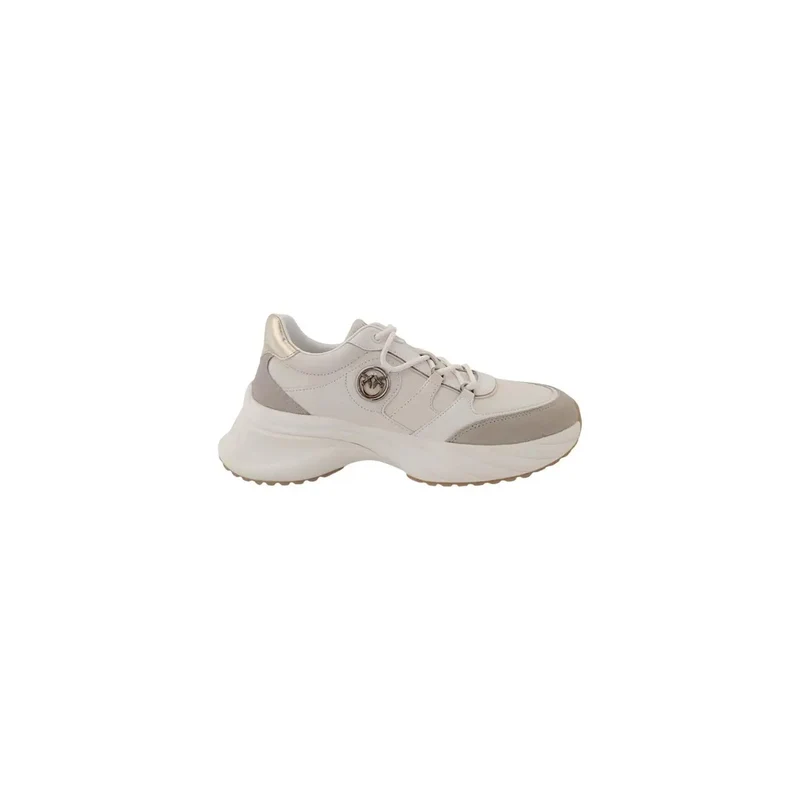 Pinko Damen Weißer Slip-On Polyester Sneakers