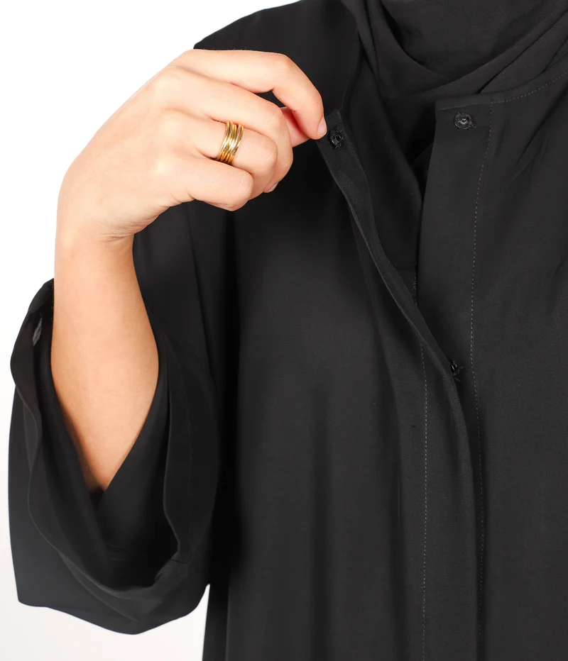 Kimono Abaya Nida - Schwarz
