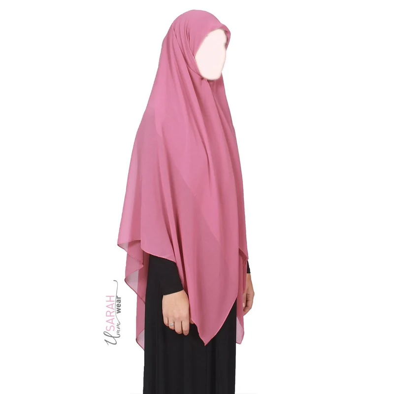 Hijab 150 cm quadratisch, Puderrosa