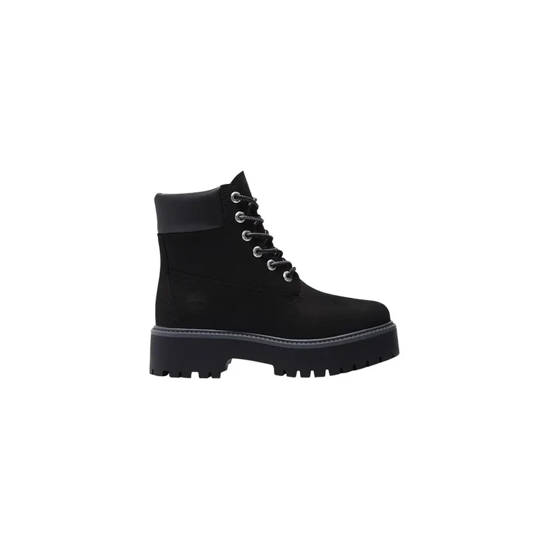 Timberland Damen Leder Boots Schwarz, wasserdicht