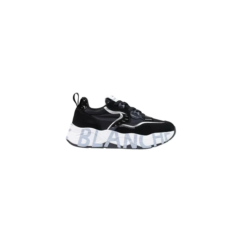 Voile Blanche Damen Schwarzes Wildleder Sneakers