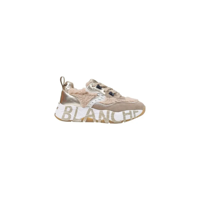 Voile Blanche Damen Schwarzes Wildleder Sneakers