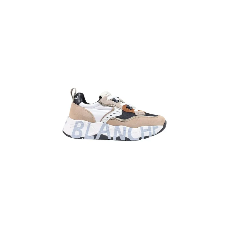 Voile Blanche Damen Schwarzes Wildleder Sneakers