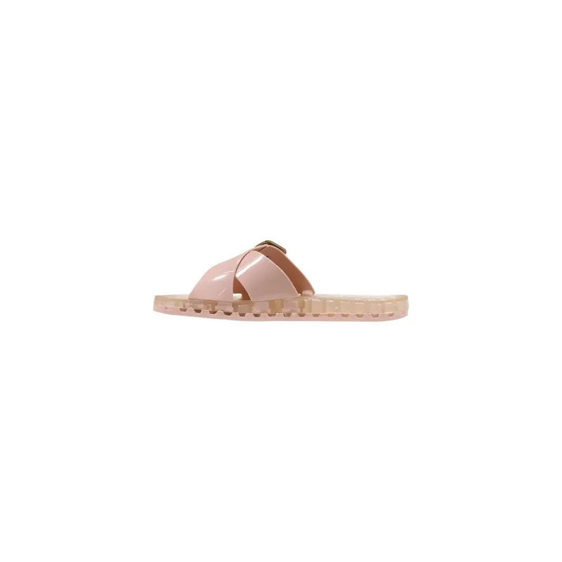 Sensi Damen-Pantoffeln aus rosa PVC, Modell Sorrento Flamingo