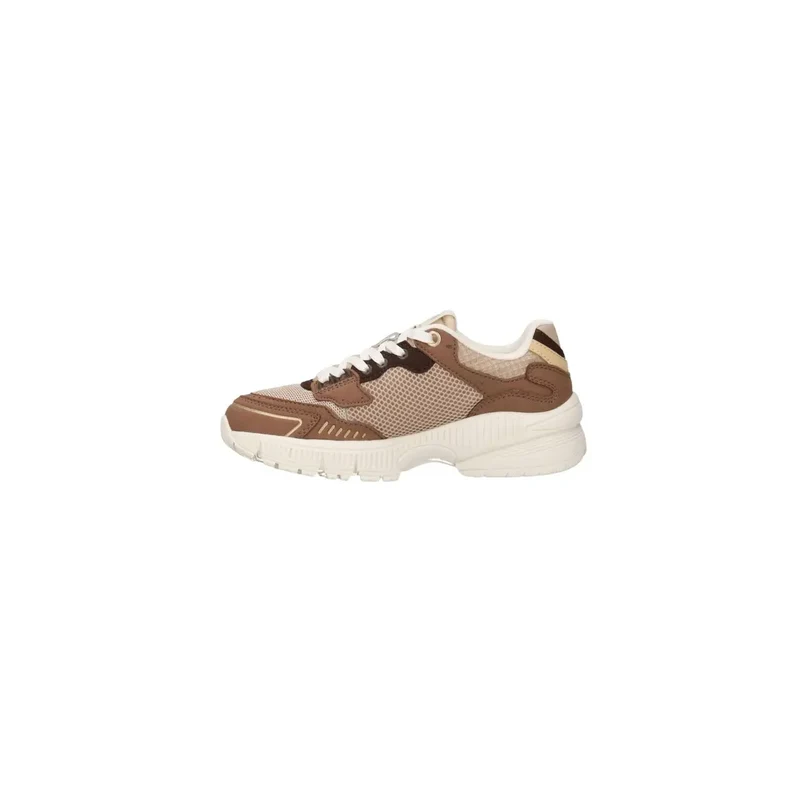 Armani Exchange Damen Beige Leder Sneakers