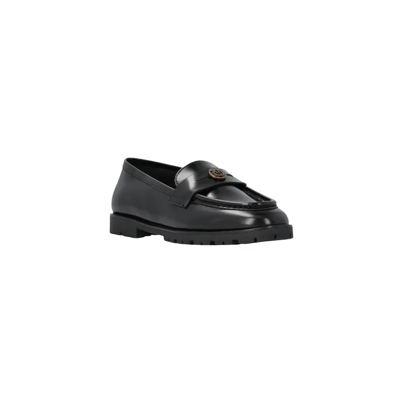 Pinko Schwarze Damen-Leder-Slipper, klassisch