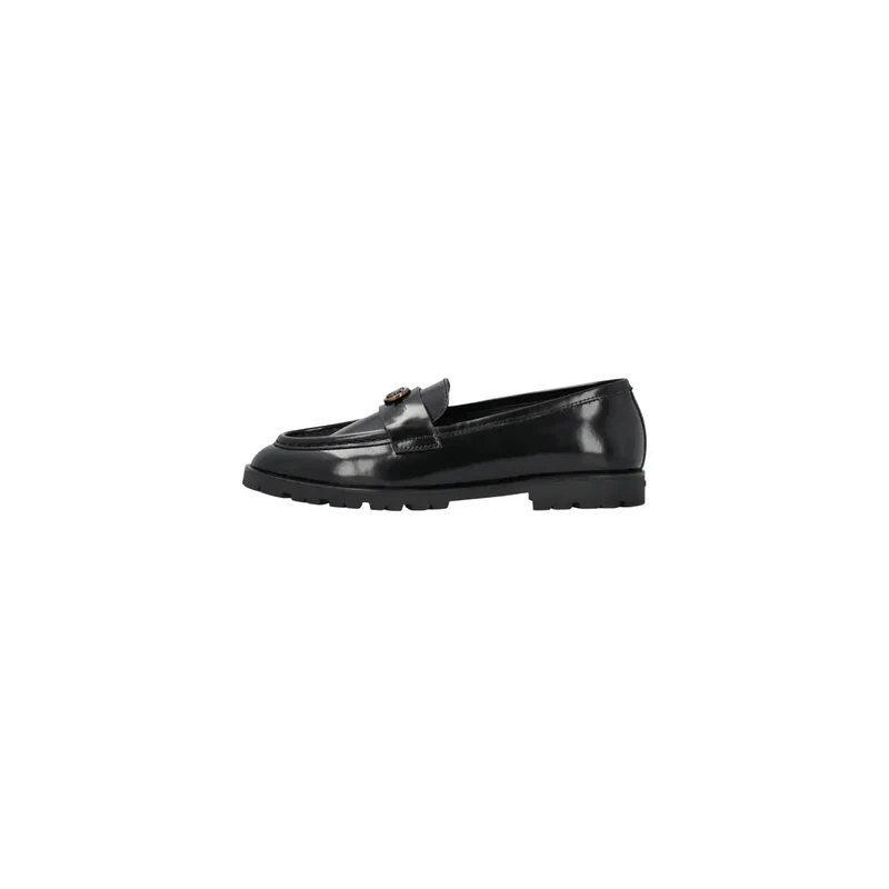 Pinko Schwarze Damen-Leder-Slipper, klassisch
