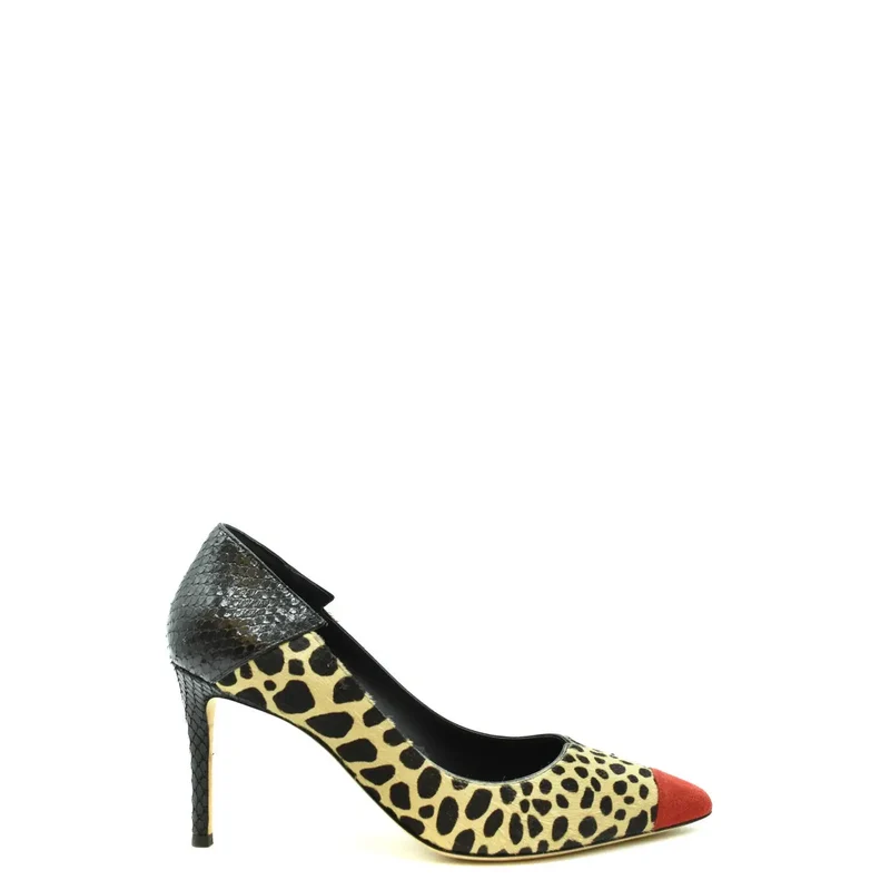 Giuseppe Zanotti Damen-Pumps mit Leopardenmuster aus Wildleder