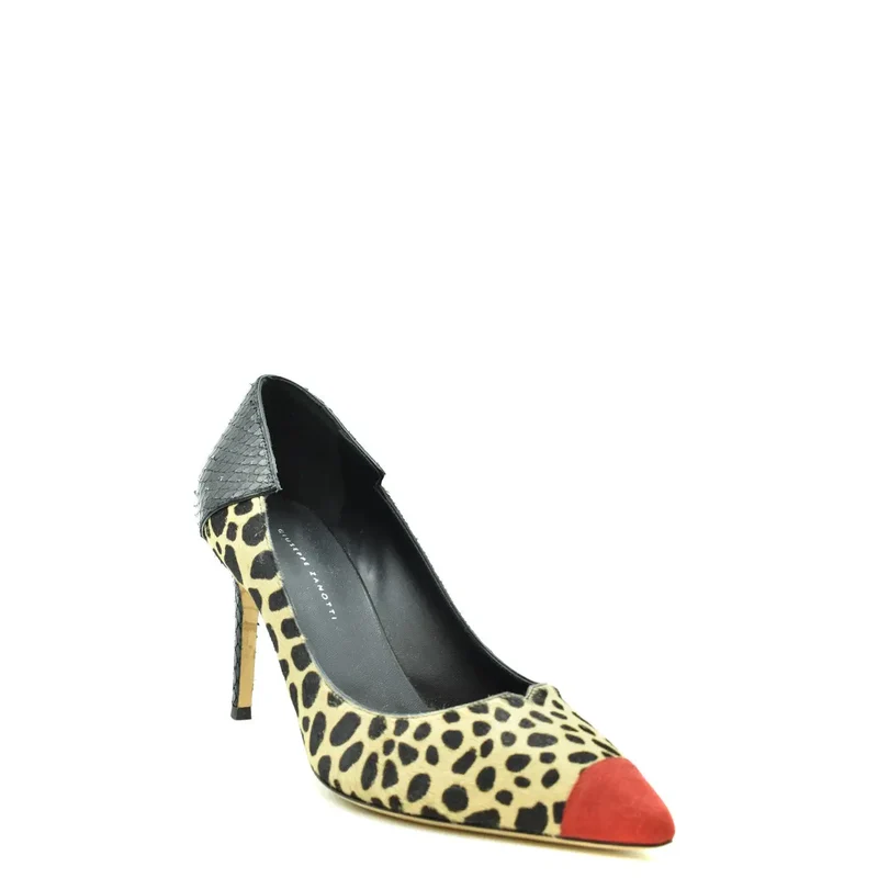 Giuseppe Zanotti Damen-Pumps mit Leopardenmuster aus Wildleder
