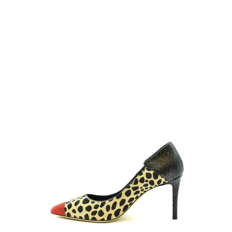 Giuseppe Zanotti Damen-Pumps mit Leopardenmuster aus Wildleder