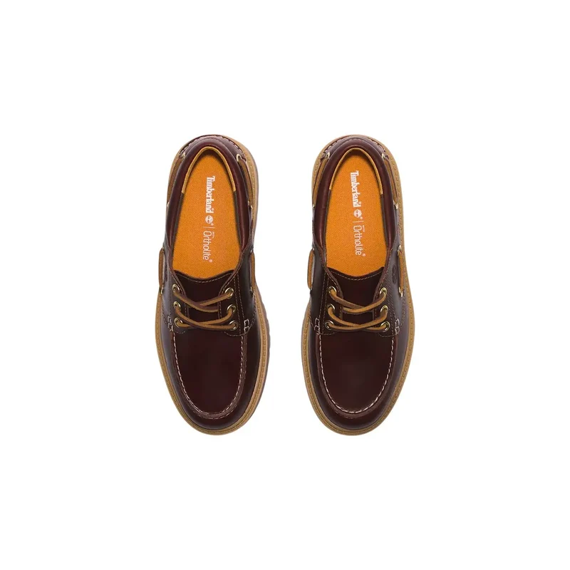 Timberland Damen-Schnürschuhe aus Leder, Bordeaux